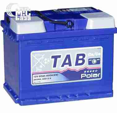 Аккумуляторы Аккумулятор TAB Polar Blue [121160] 6СТ-60 Ач L EN600 А 242x175x190мм